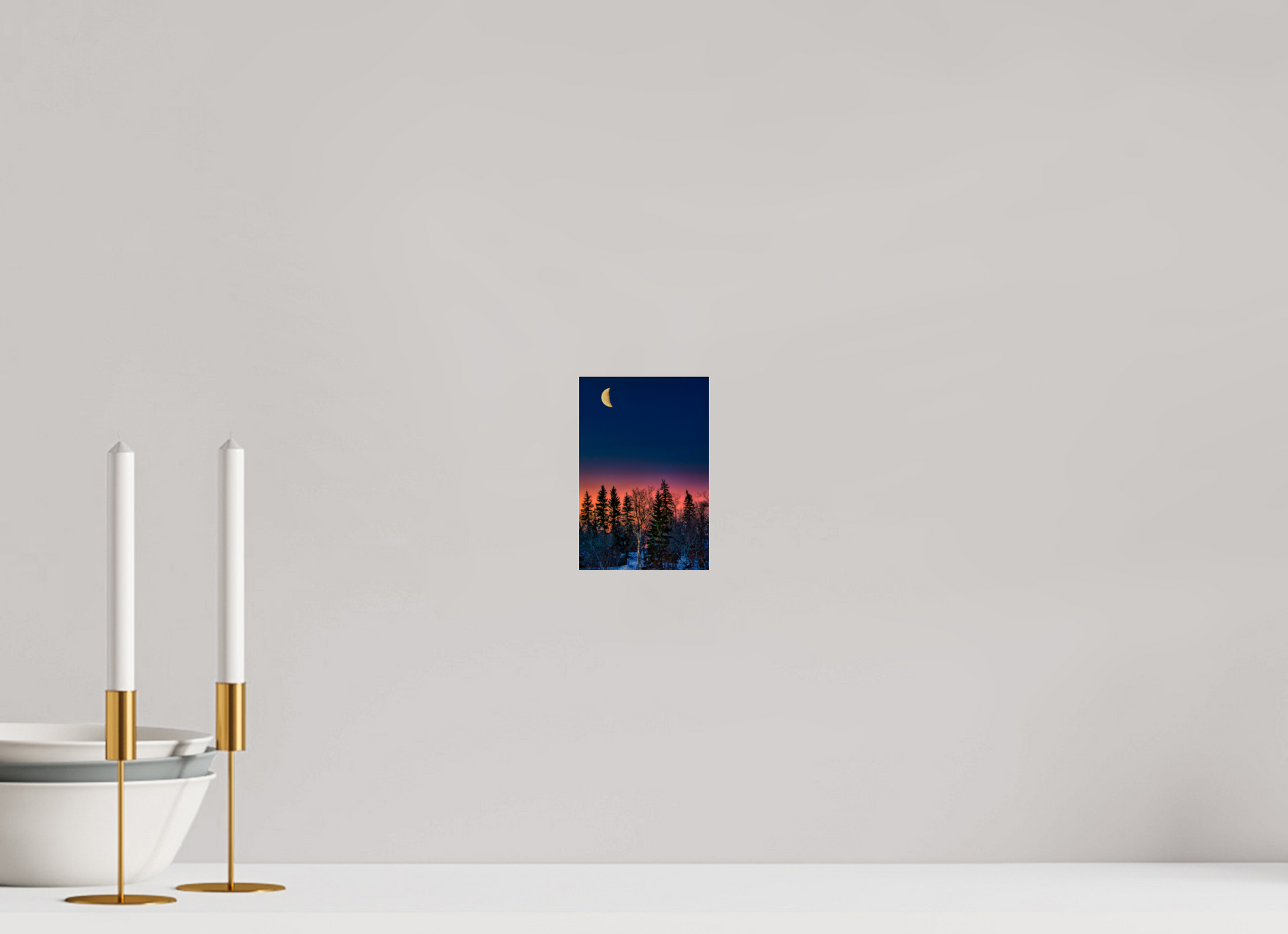 4 x 6″, Photo Print Under Acrylic Glass Howl at the Moon Metal Acrylic Glass