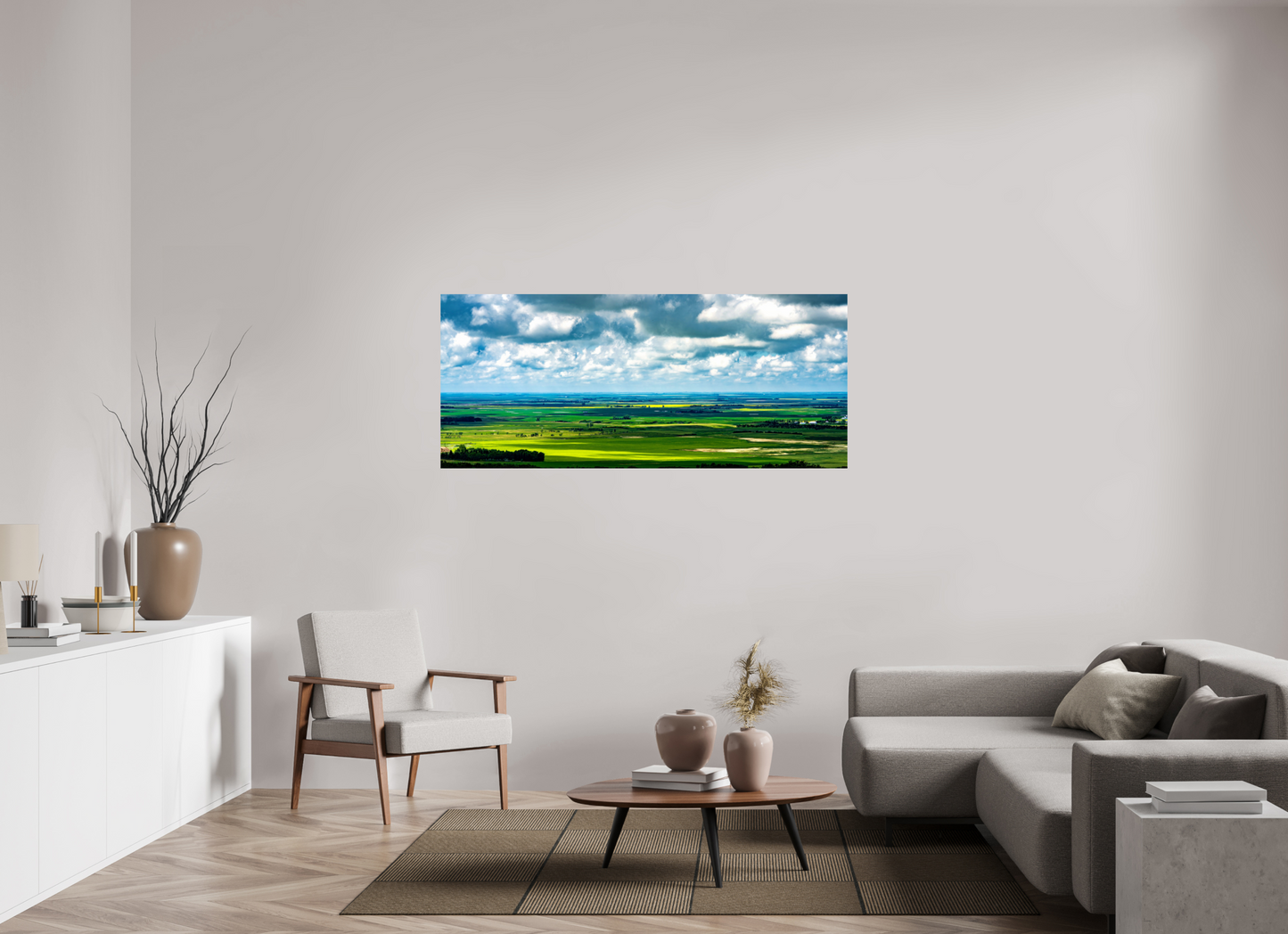 65.3 x 28″, Metal Prints Prairie Eden