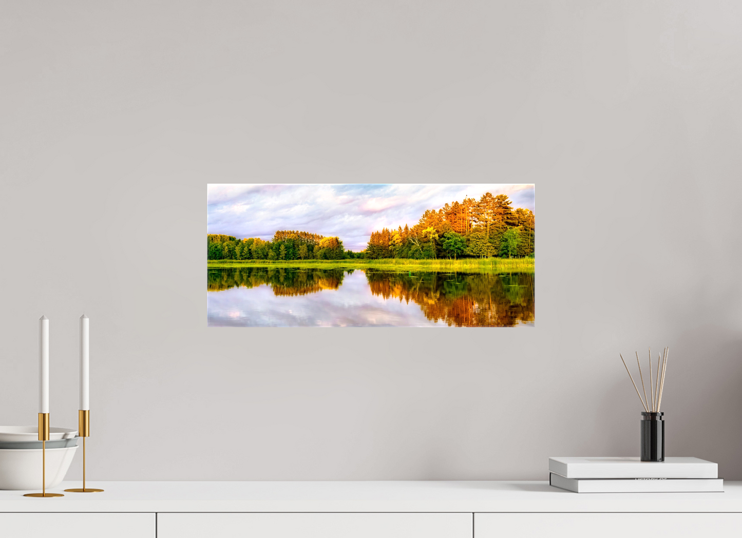 18.7 x 8″, Stretched Canvas Lone Eagle