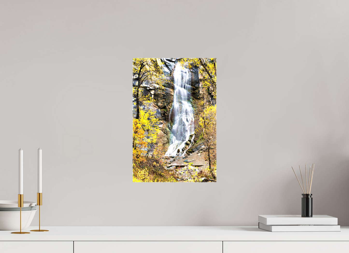 10 x 15″, Stretched Canvas Bridal Veil Falls Spearfish Canyon