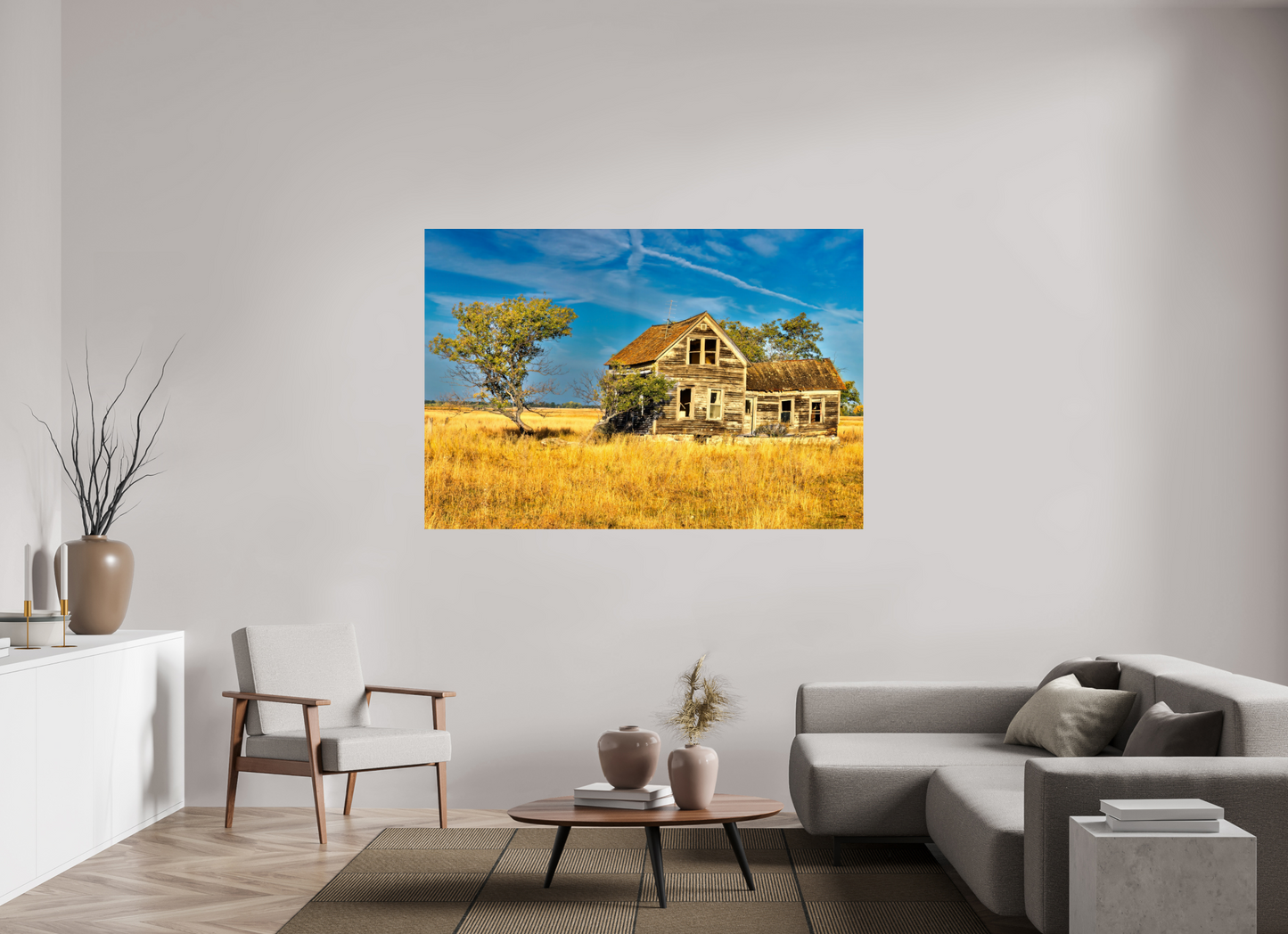 68.7 x 47″, Metal Prints Lone Tree