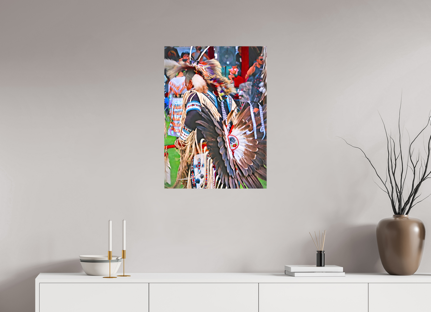 20 x 28″, Stretched Canvas His Dance