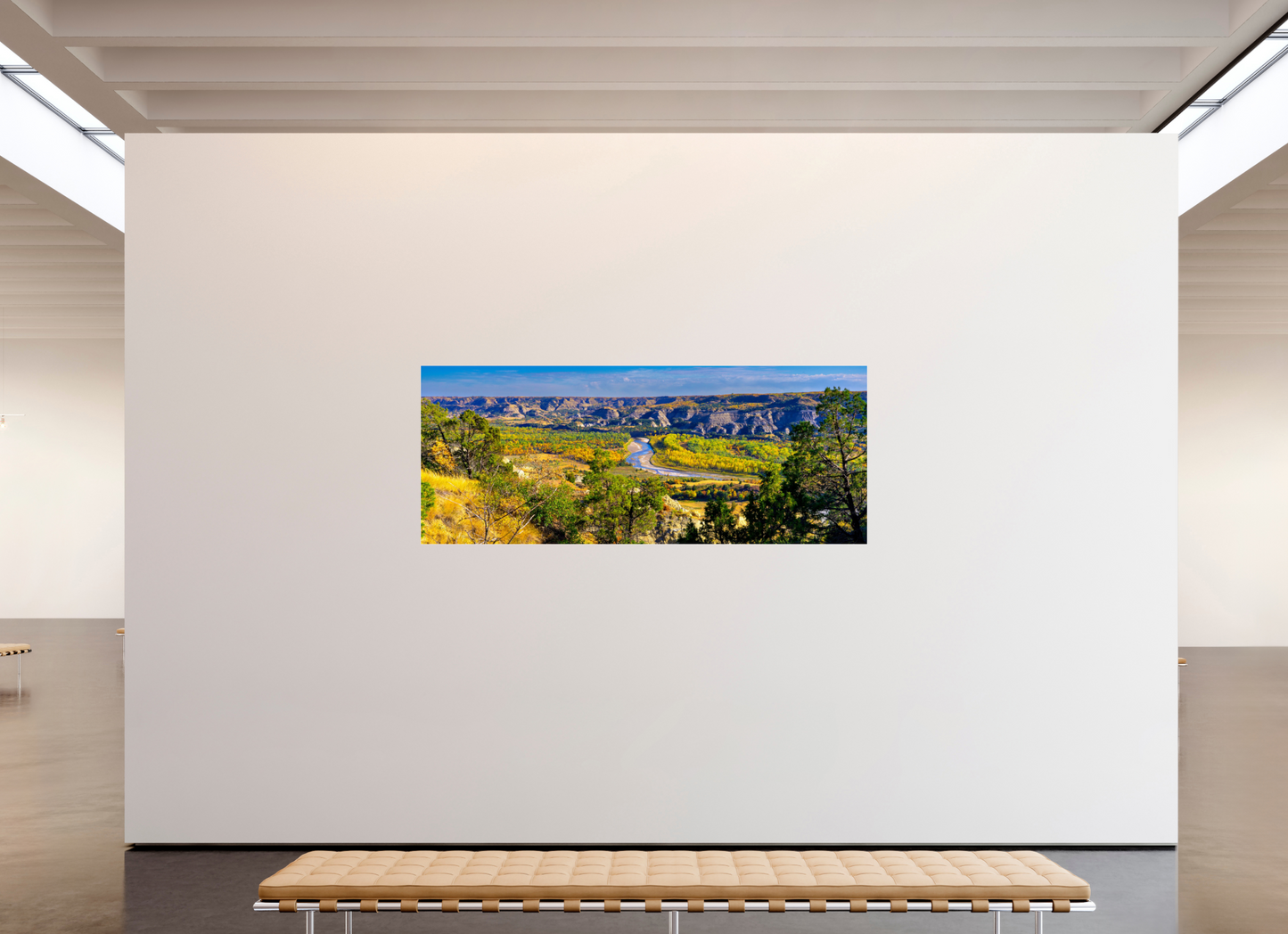 87.5 x 35″, Photo Print Under Acrylic Glass Little Missouri Metal Acrylic Glass