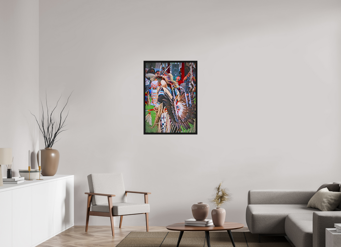 24 x 33.6″, Floater Frame His Dance