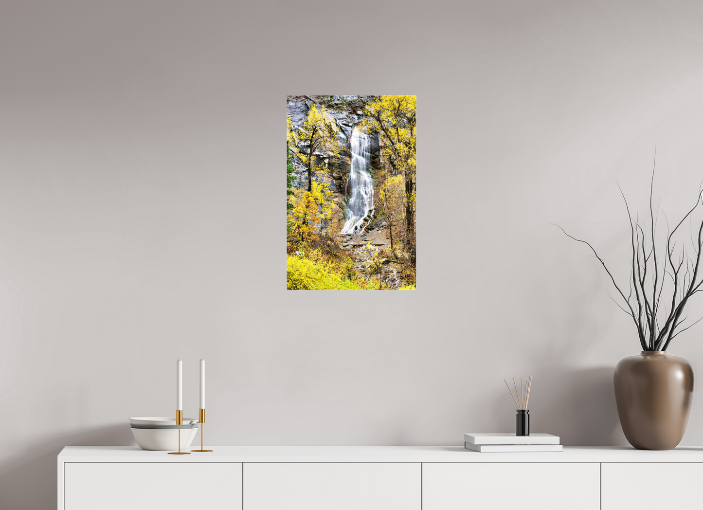 16 x 24″, Photoprint under Acrylic Glass Bridal Veil Falls Spearfish Canyon