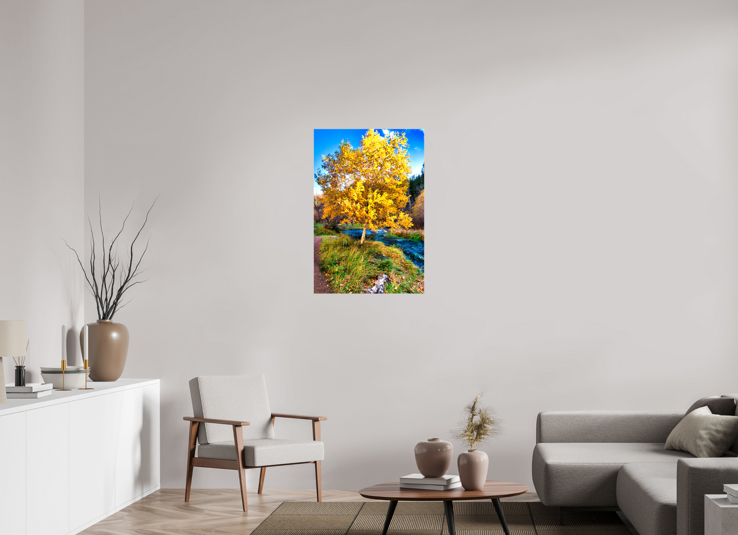 24 x 36″, Stretched Canvas Spearfish Canyon Yellow Tree