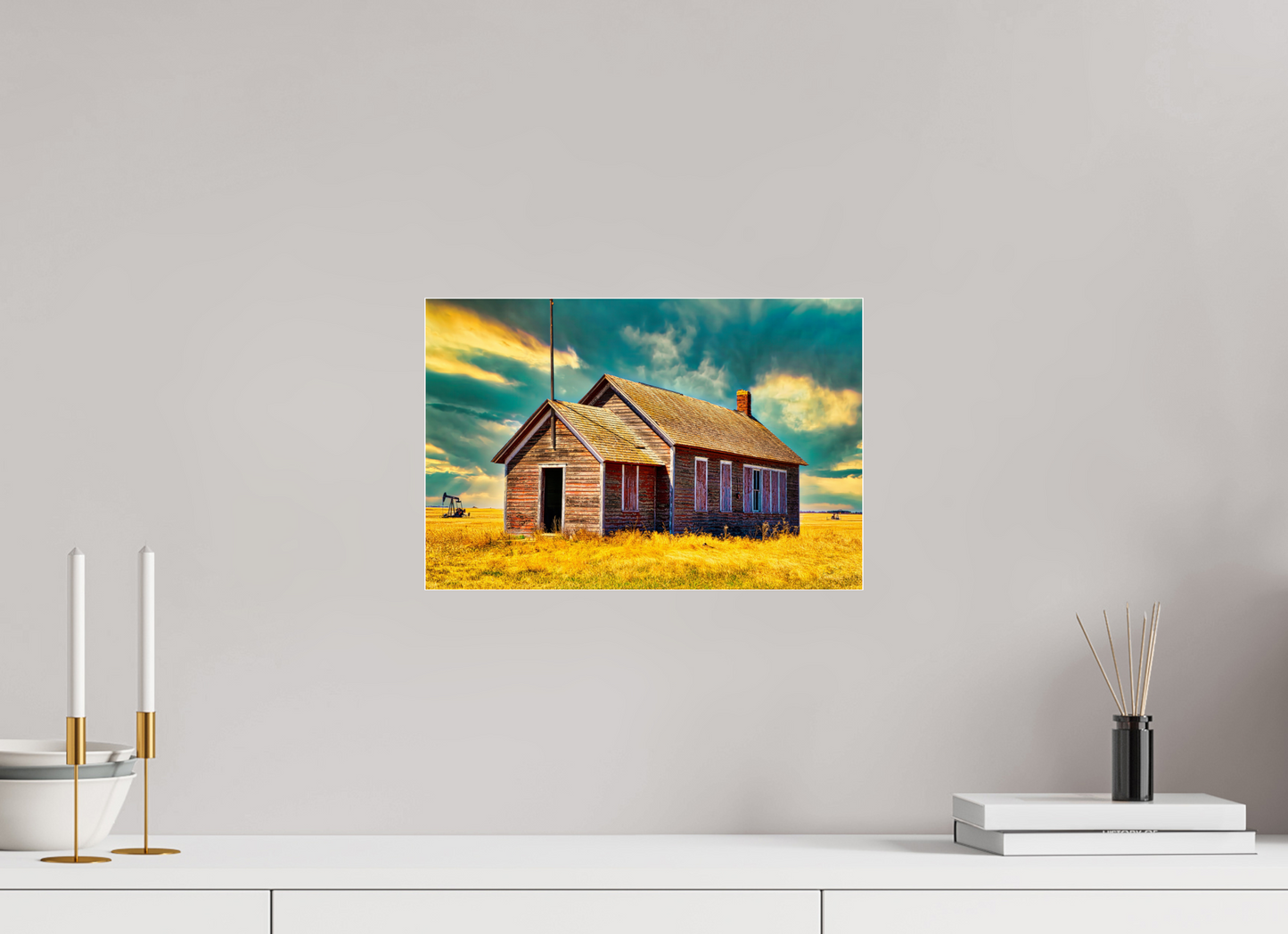 15 x 10″, Acrylic Glass. .16 thick Little Red School House