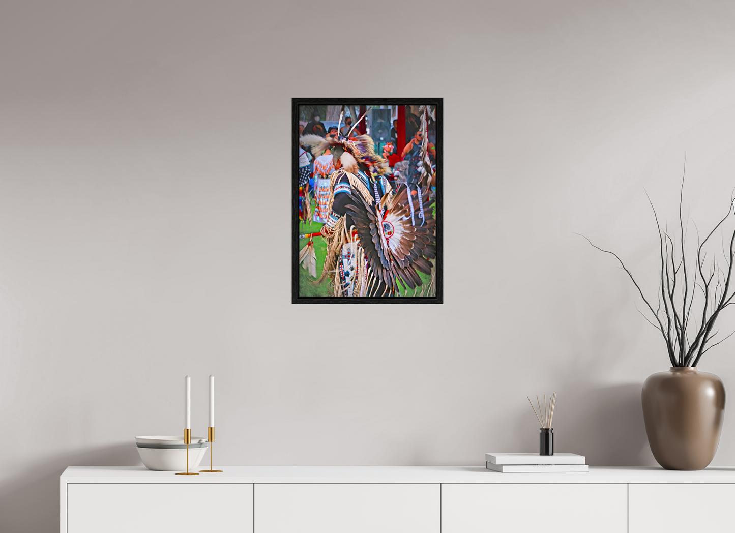 16 x 22.4″, Floater Frame His Dance