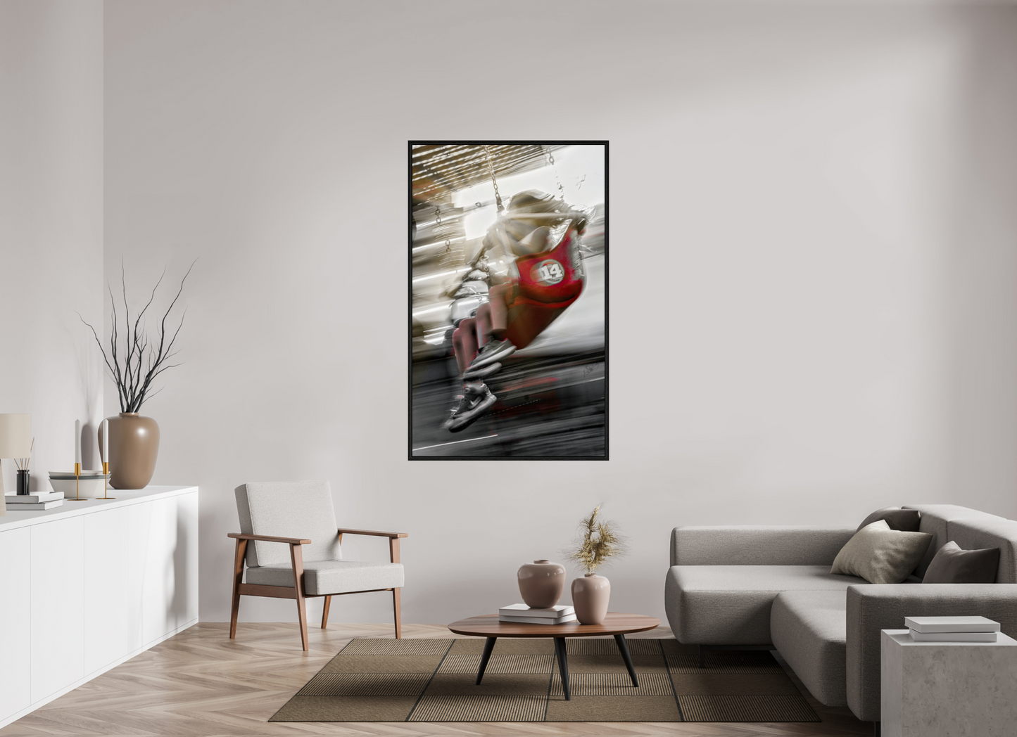39 x 63.2″, Floater Frame Joy