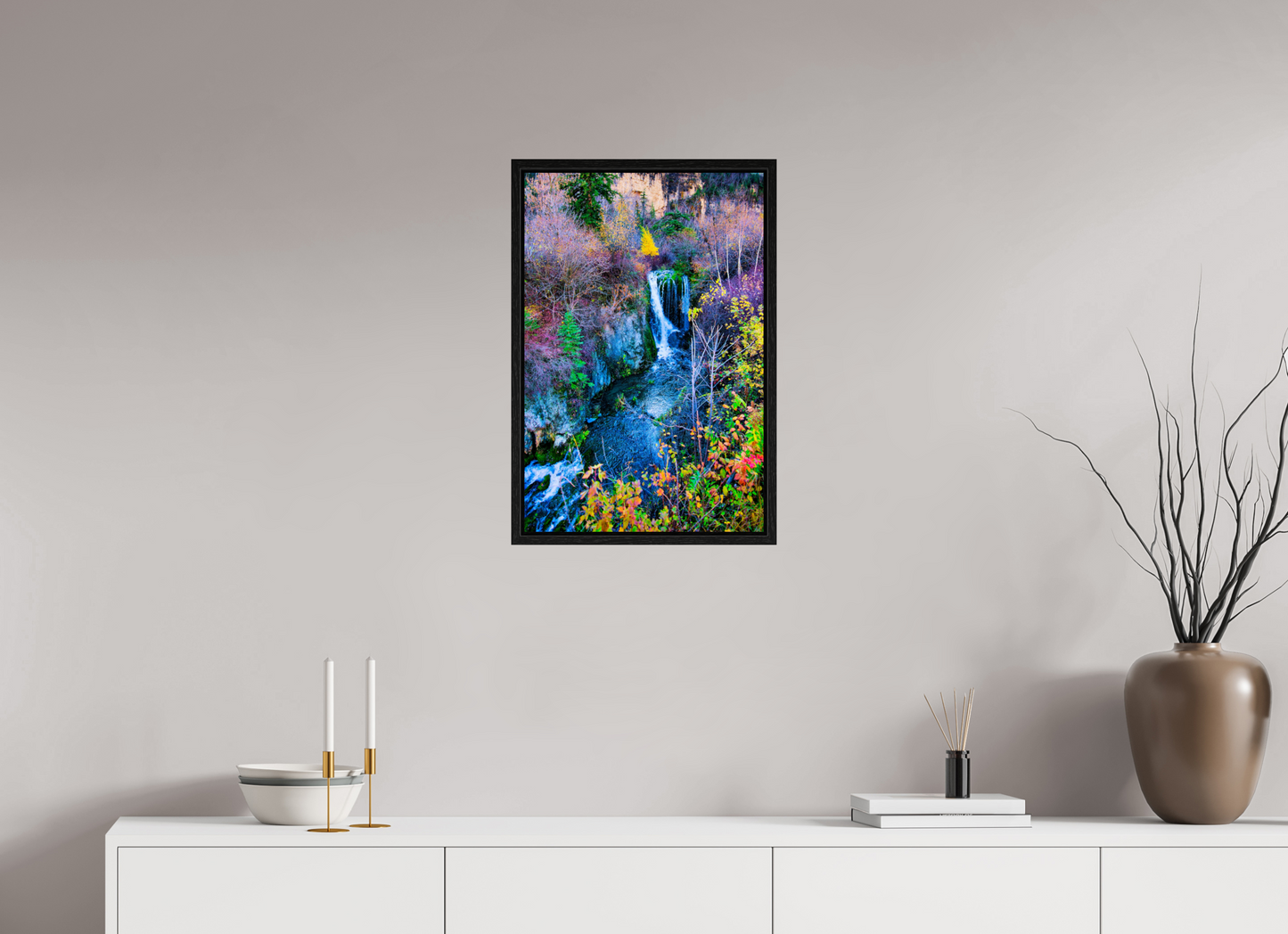 16 x 24″, Floater Frame Roughneck Falls Spearfish Canyon