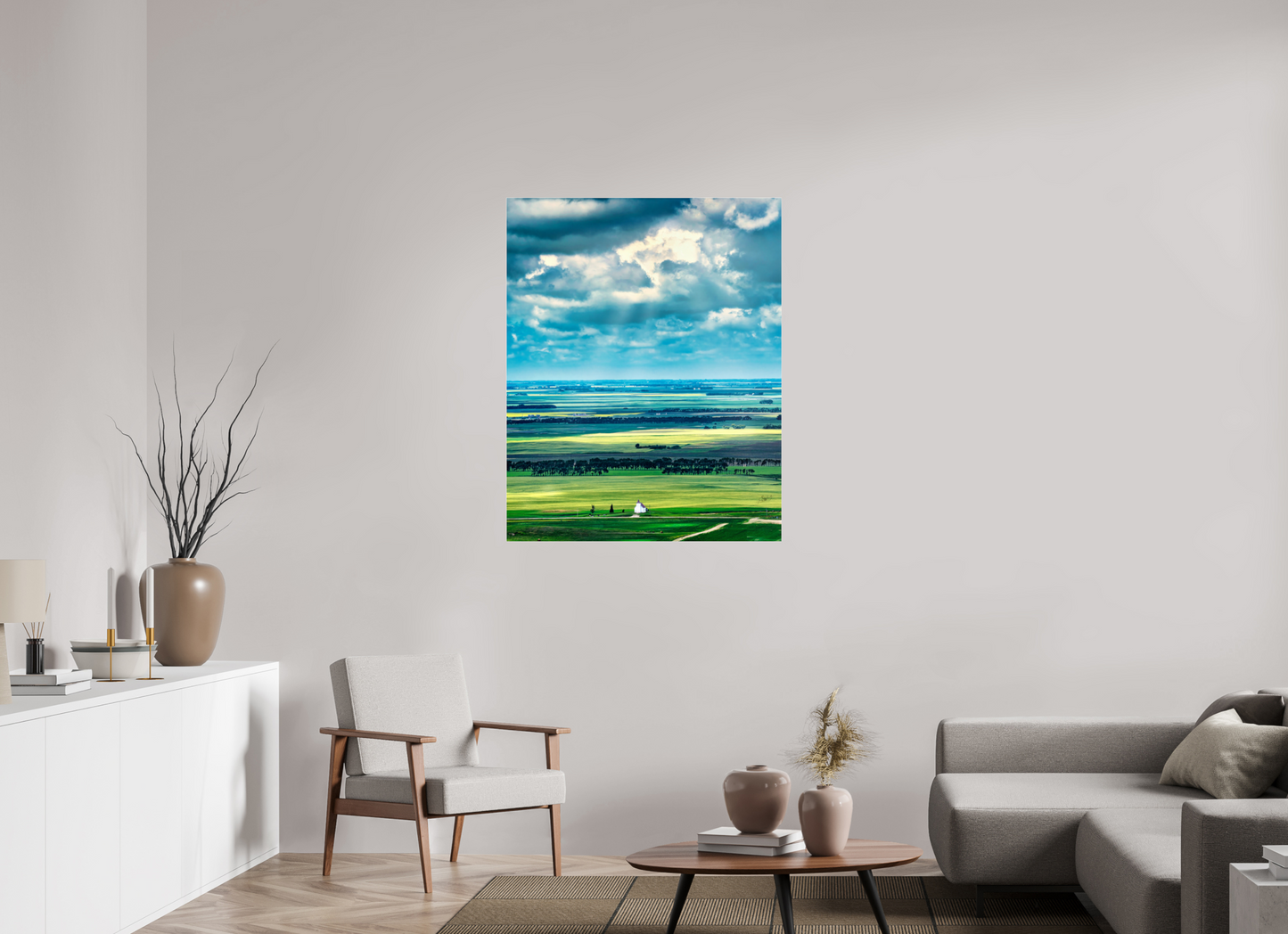 35 x 43.7″, Photo Print Under Acrylic Glass Faith on the Prairies - Metal Acrylic Glass