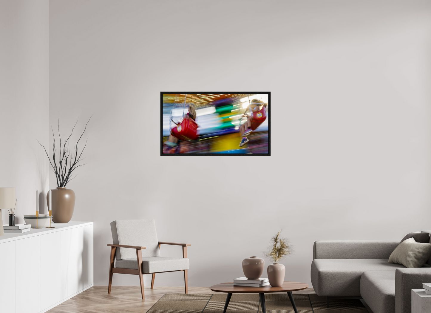 40 x 22.5″, Floater Frame Carnival Joy