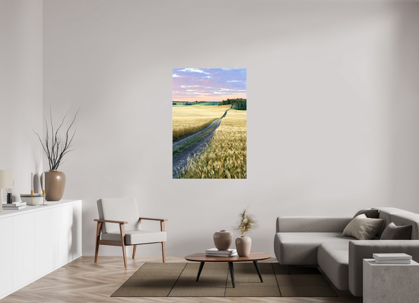 36 x 54″, Stretched Canvas Farm to Market