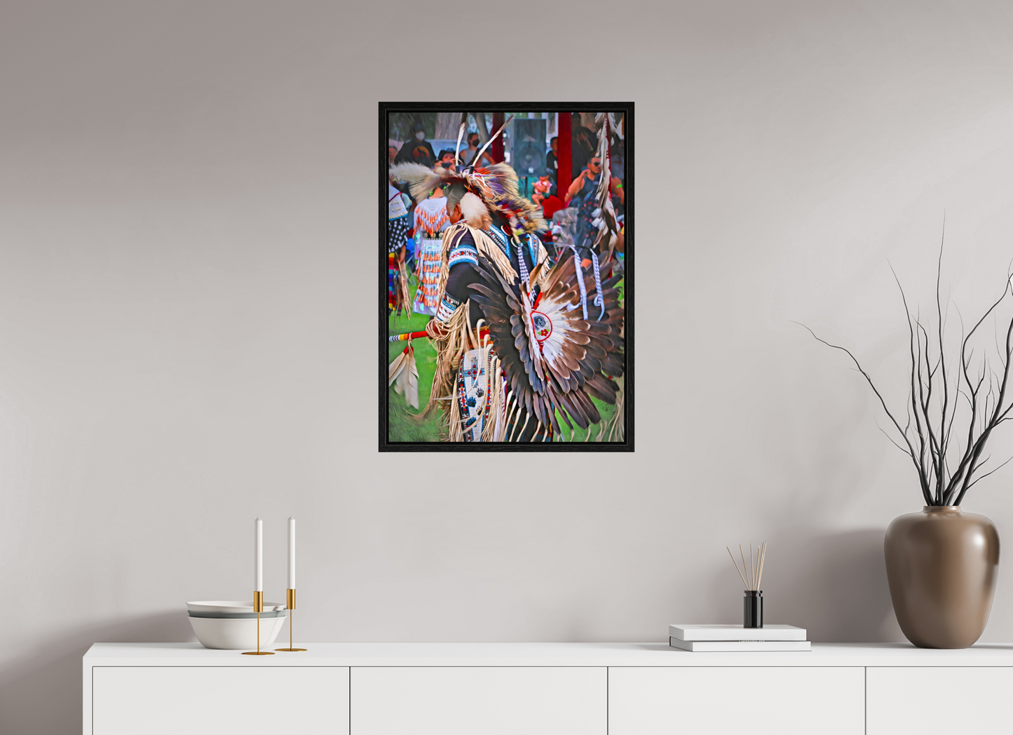 20 x 28″, Floater Frame His Dance