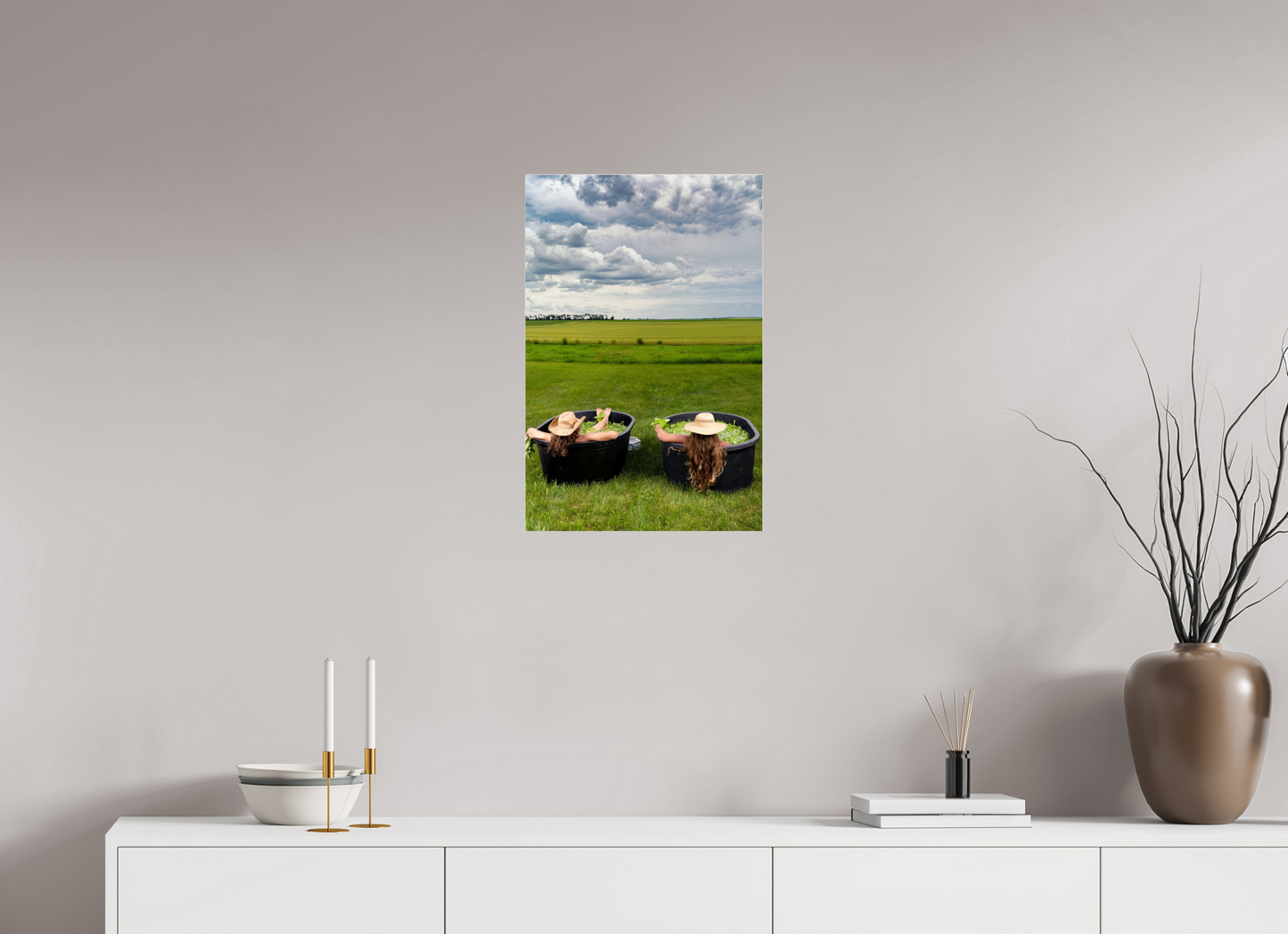 16 x 24″, Acrylic Glass. .16 thick Basil Bath