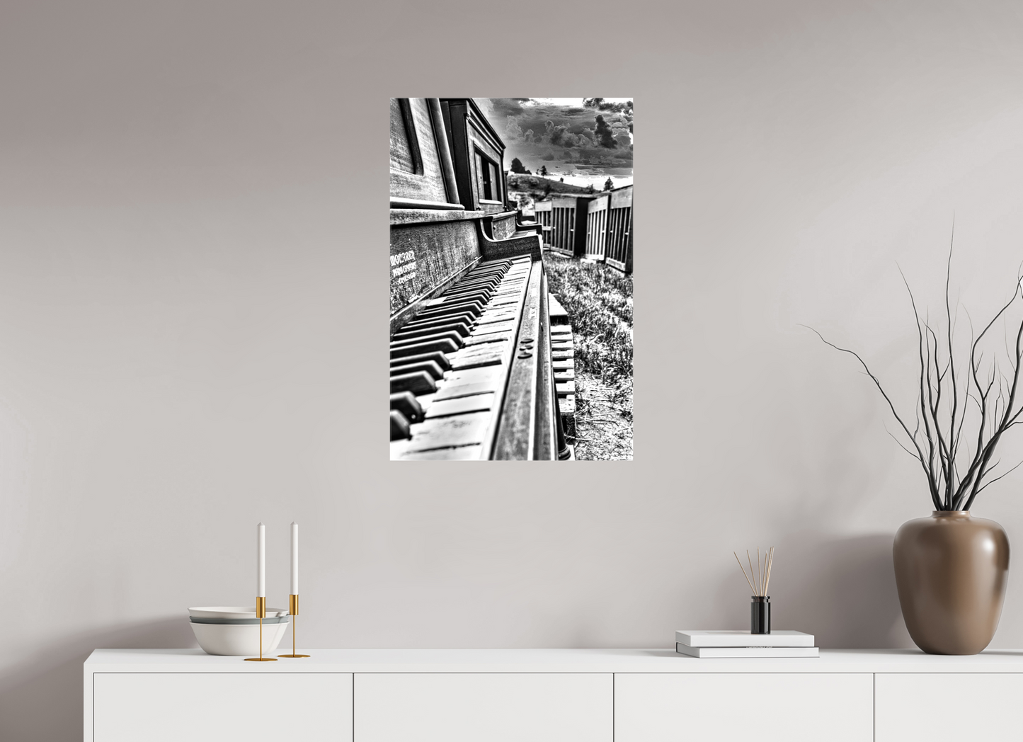 20 x 30″, Stretched Canvas The Day the music Died