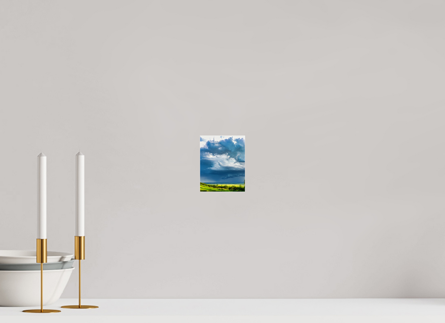 4 x 5″, Acrylic Glass. .16 thick Prairie Rains