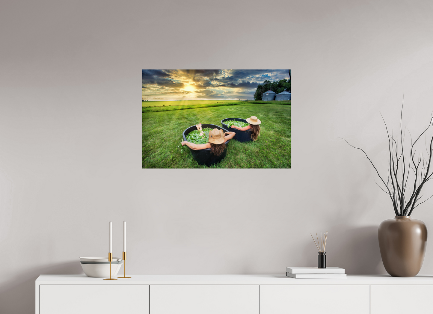 30 x 20″, Photo Print On Fuji Crystal DP II Basil Bath 2