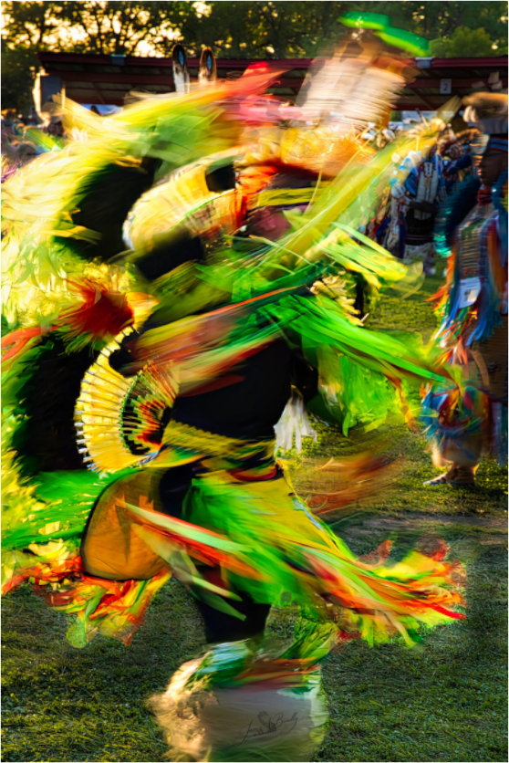 Main image Powwow dance in motion 1 Metal Acrylic Glass