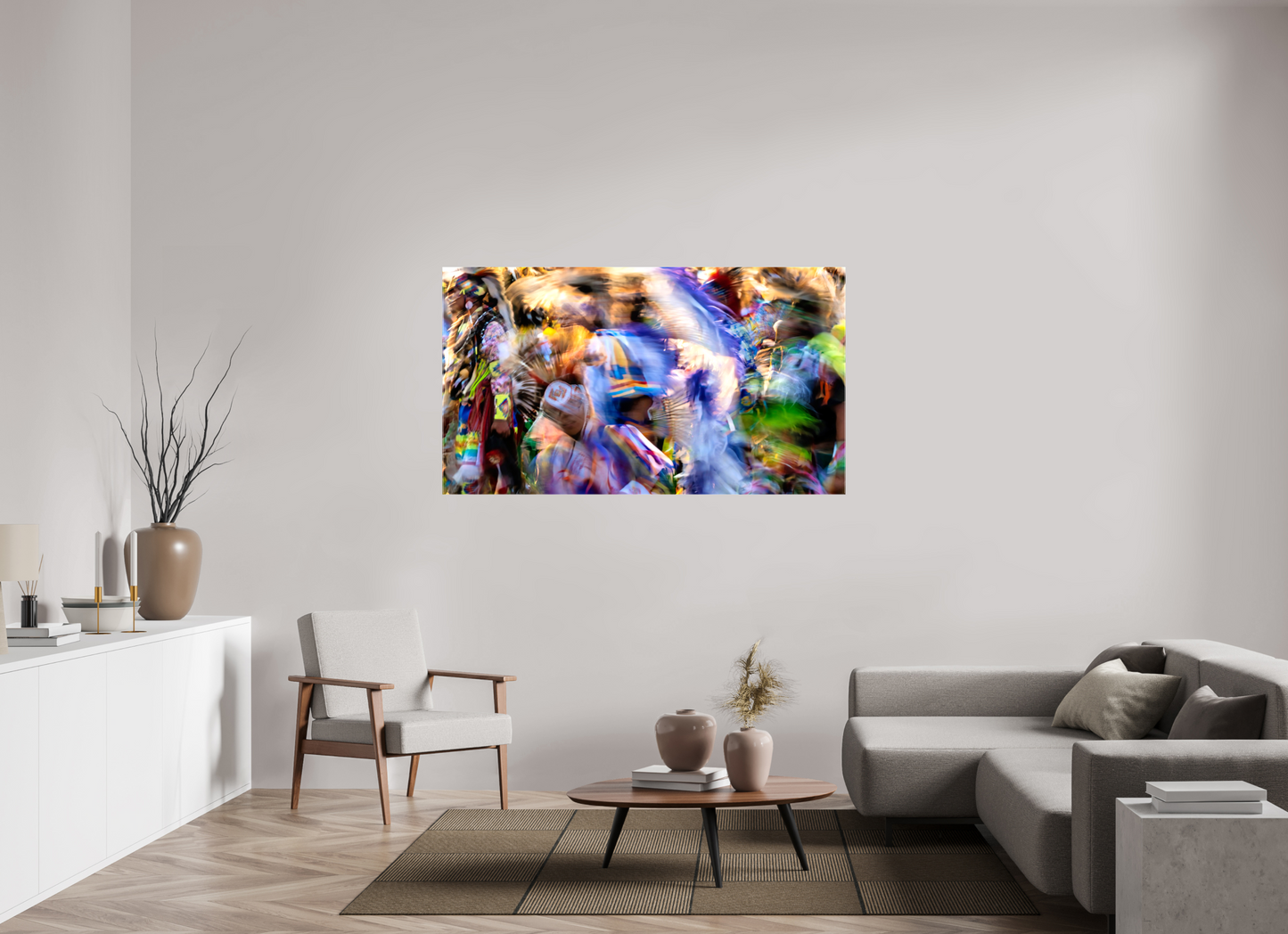 64 x 36″, Stretched Canvas Celebration