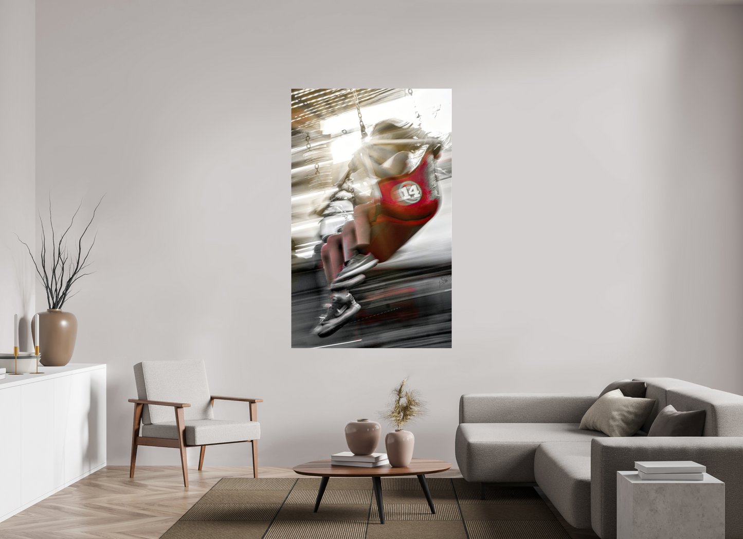 43 x 69.7″, Stretched Canvas Joy