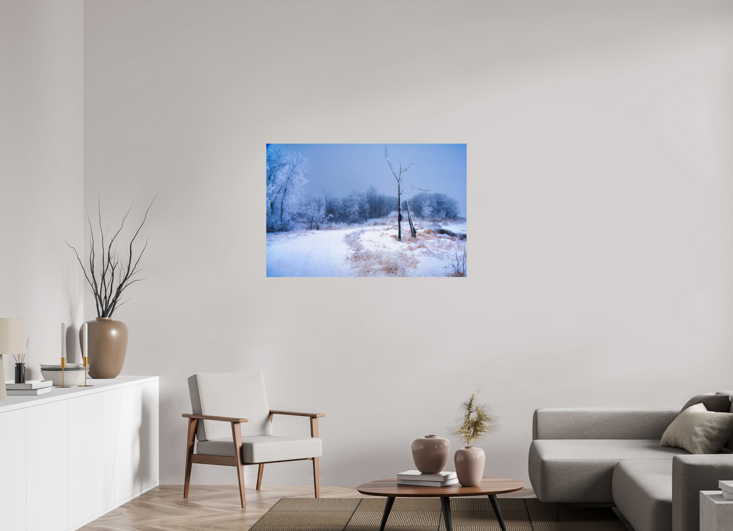 45 x 30″, Photo Print On Fuji Crystal DP II Birds Nest in Winter