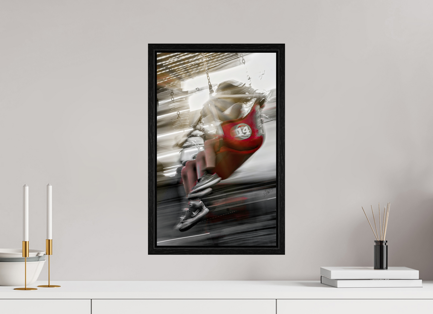 12 x 19.4″, Floater Frame Joy
