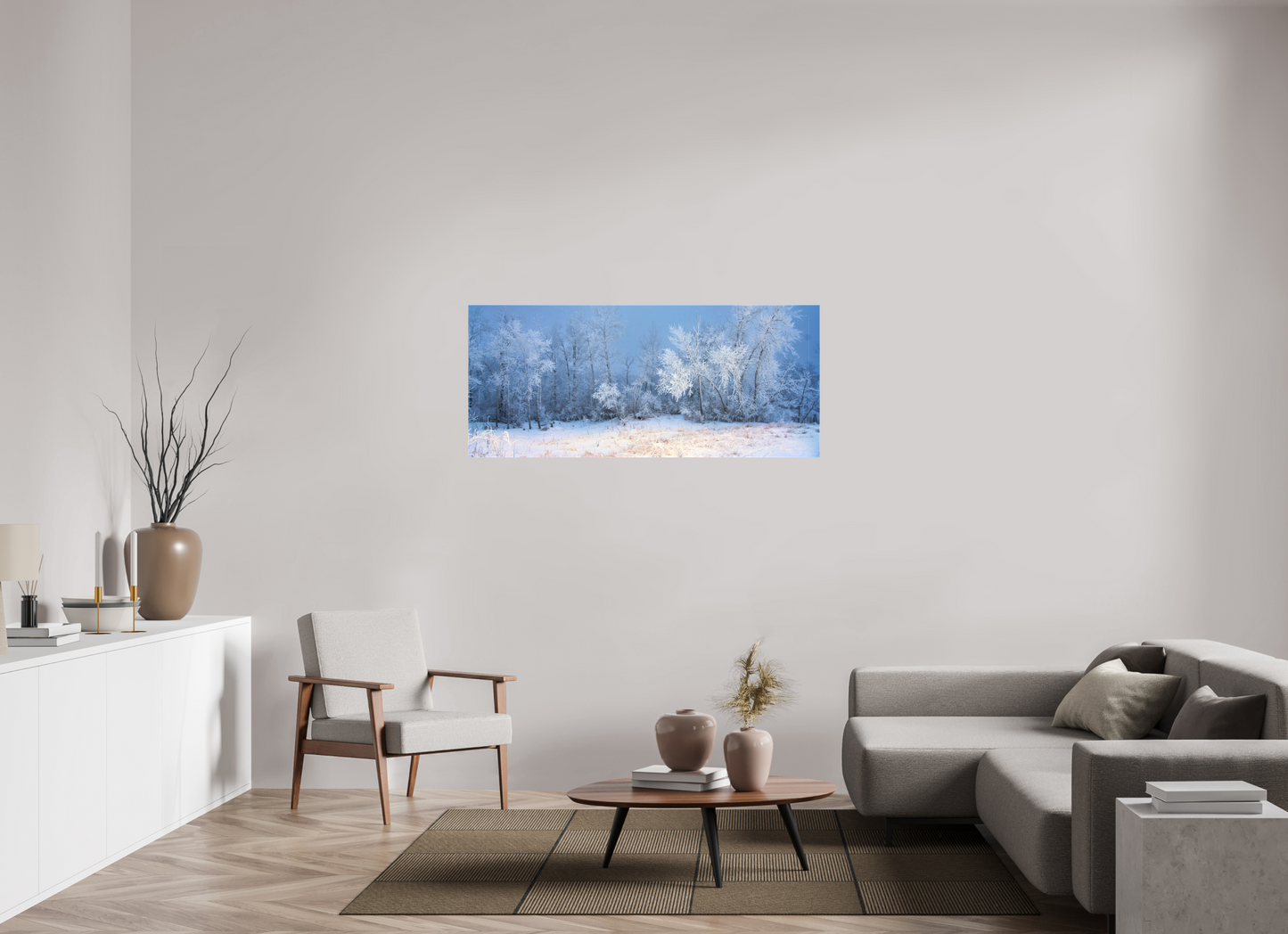56 x 24″, Fine Textile Canvas Frost of Winter