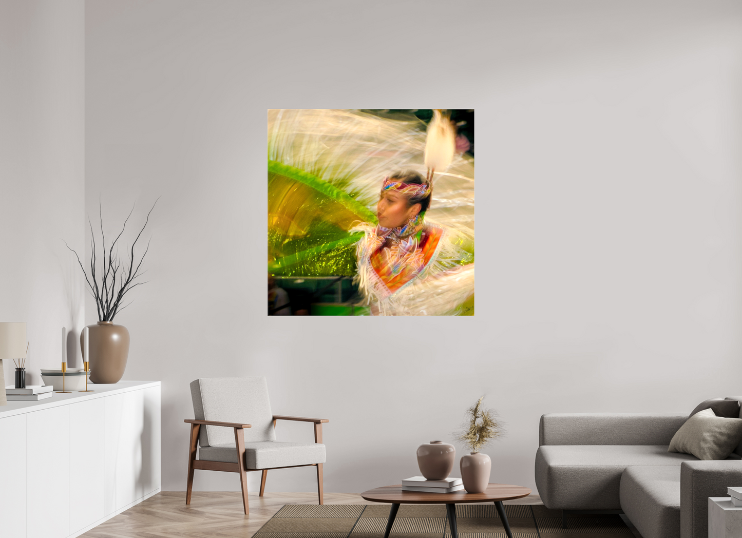 45 x 45″, Stretched Canvas Grace