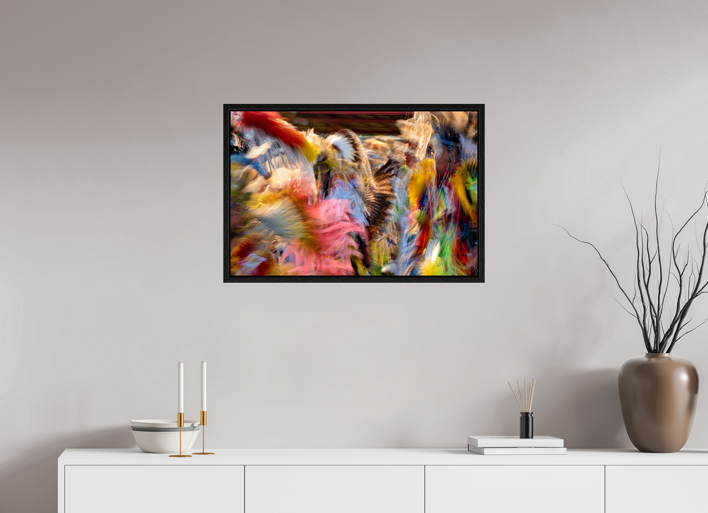 30 x 20″, Floater Frame Native Colors