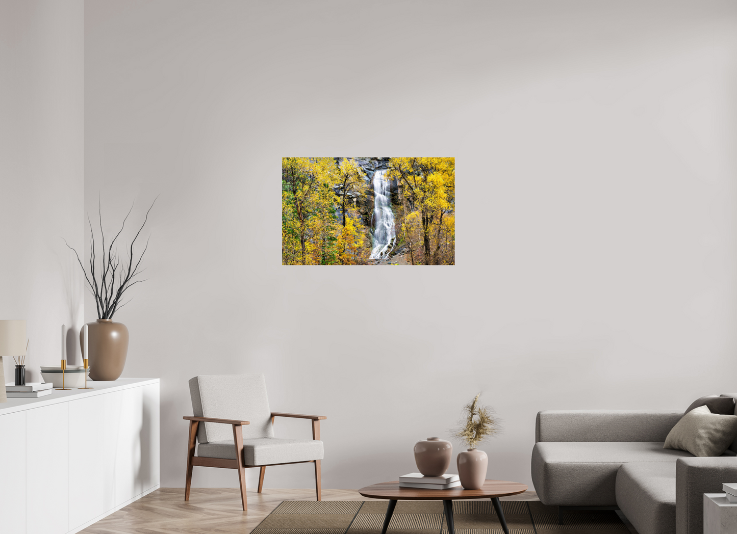 38.4 x 24″, Photoprint under Acrylic Glass Bridal Veil Falls Wide Spearfish Canyon