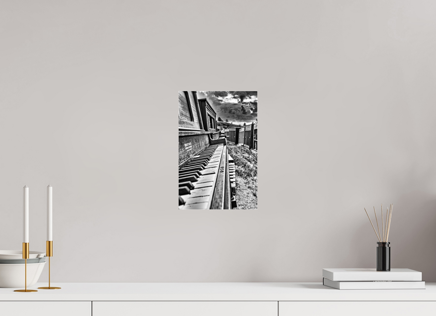 8 x 12″, Photo Print Under Acrylic Glass The Day the music Died  - Aluminum Acrylic Glass