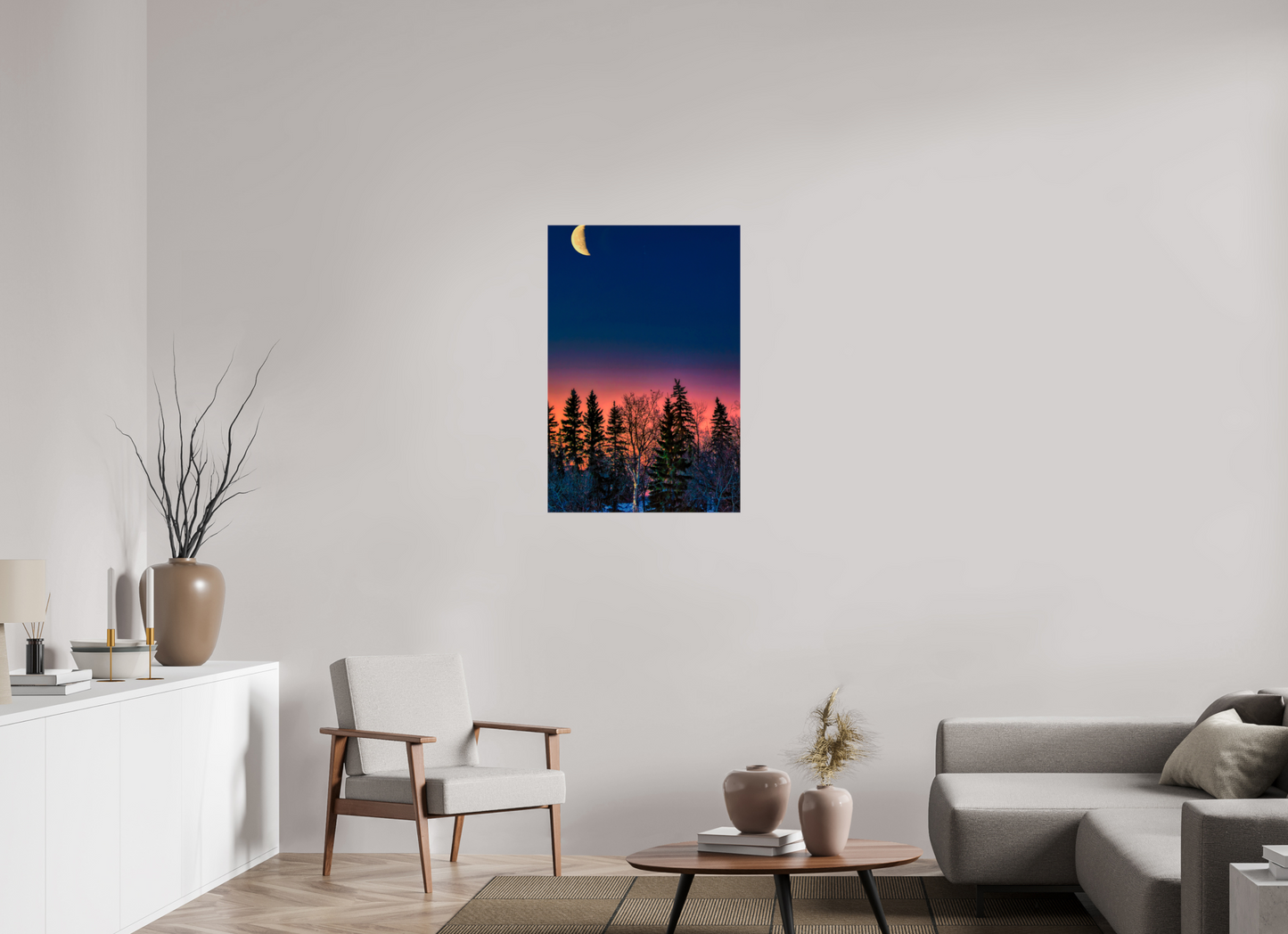 24 x 36″, Stretched Canvas Howl at the Moon