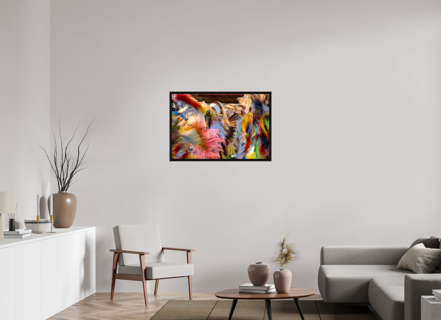 36 x 24″, Floater Frame Native Colors