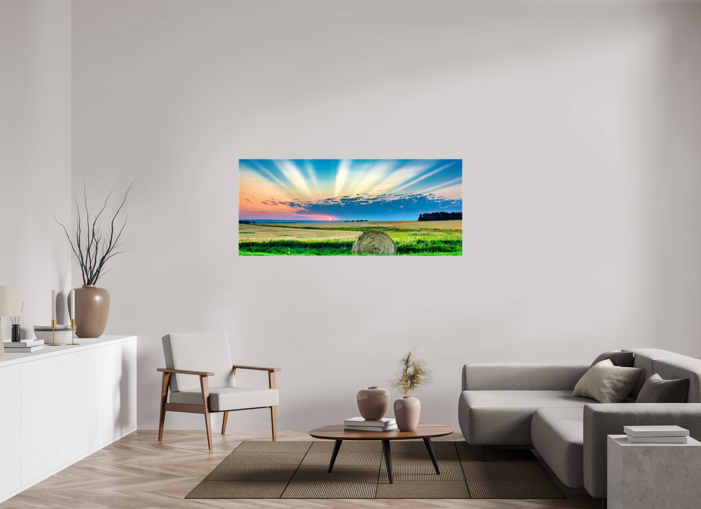 65.3 x 28″, Stretched Canvas Good Morning Sunshine