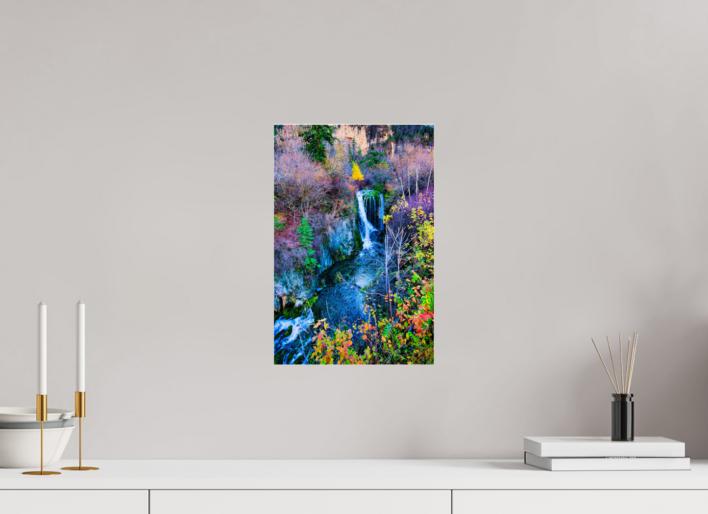 10 x 15″, Photoprint under Acrylic Glass Roughneck Falls Spearfish Canyon