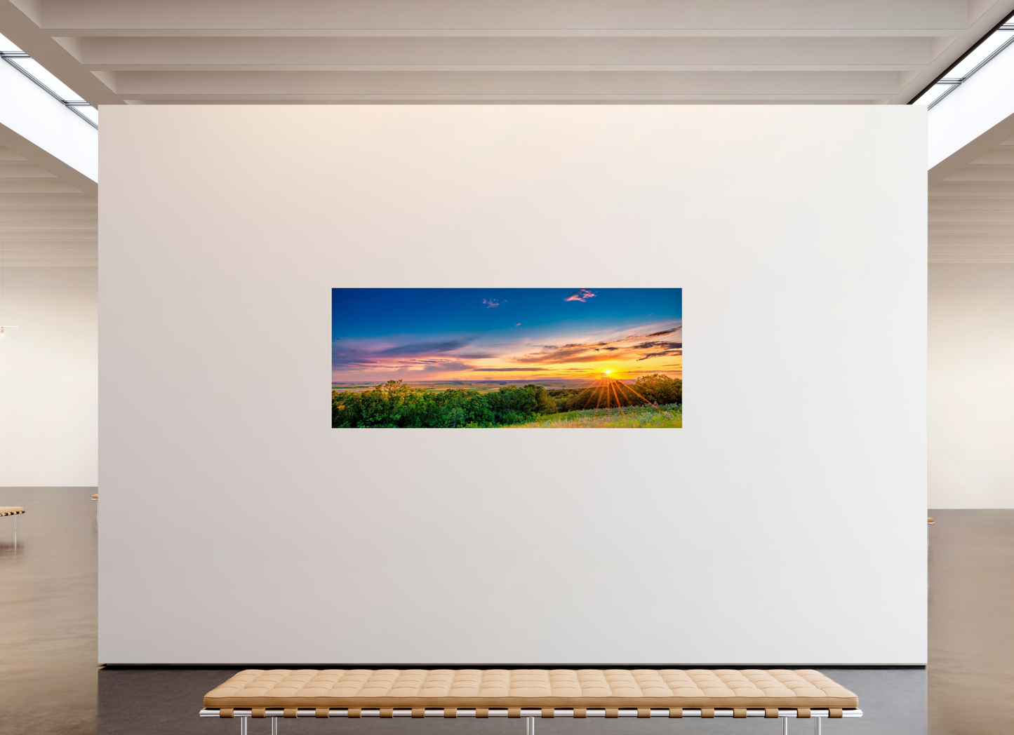 87.5 x 35″, Photo Print On Fuji Crystal DP II Setting Prairie Sun