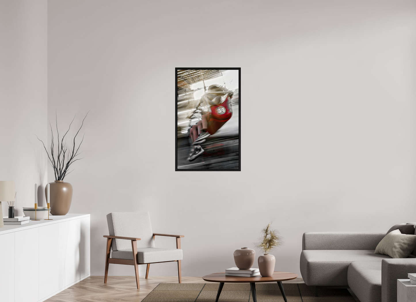 24 x 38.9″, Floater Frame Joy