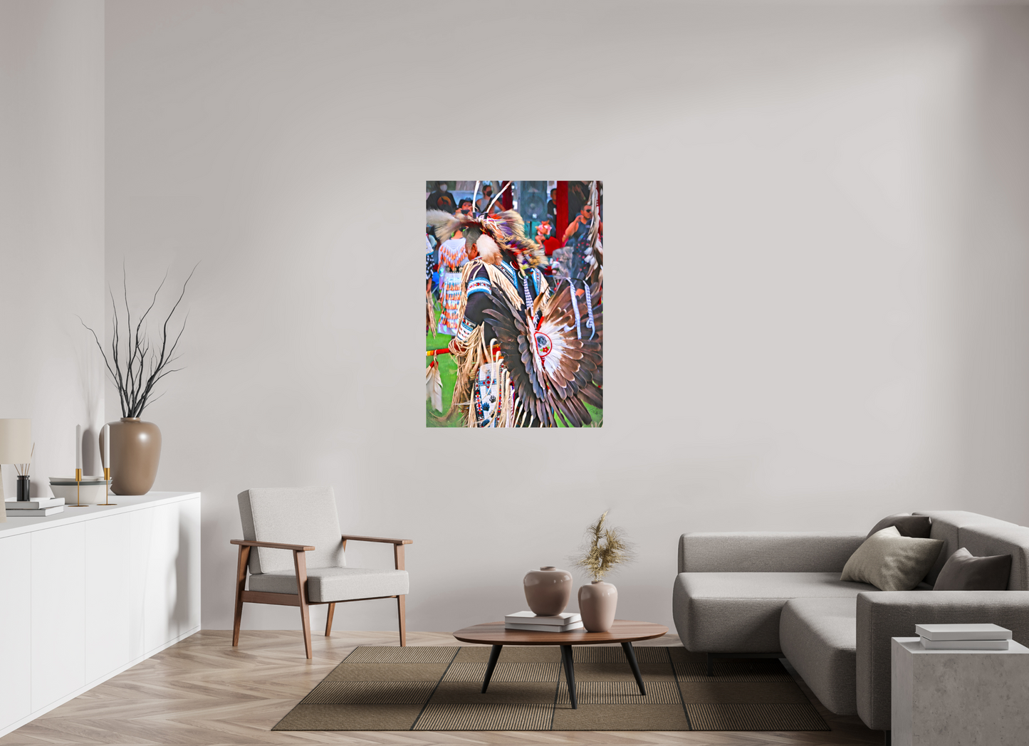 35 x 49″, Stretched Canvas His Dance