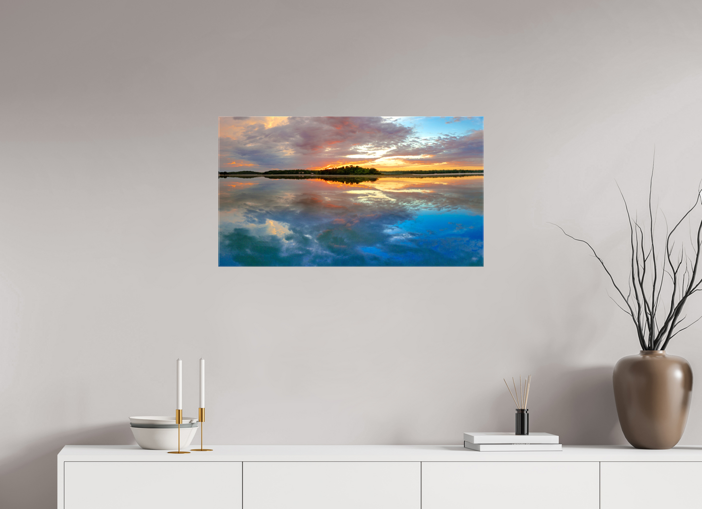 32 x 18″, Stretched Canvas Mirror Images