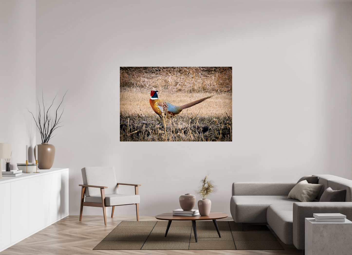 66 x 44″, Photo Print Under Acrylic Glass The Pheasant Aluminum Acrylic Glass