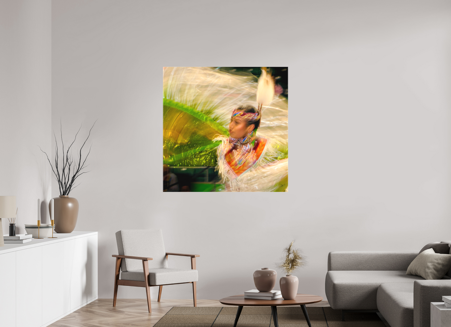 45 x 45″, Fine Textile Canvas Grace