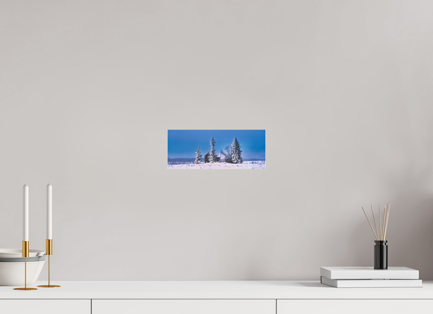 10 x 4″, Acrylic Glass. .16 thick Abandoned Dreams in Winter