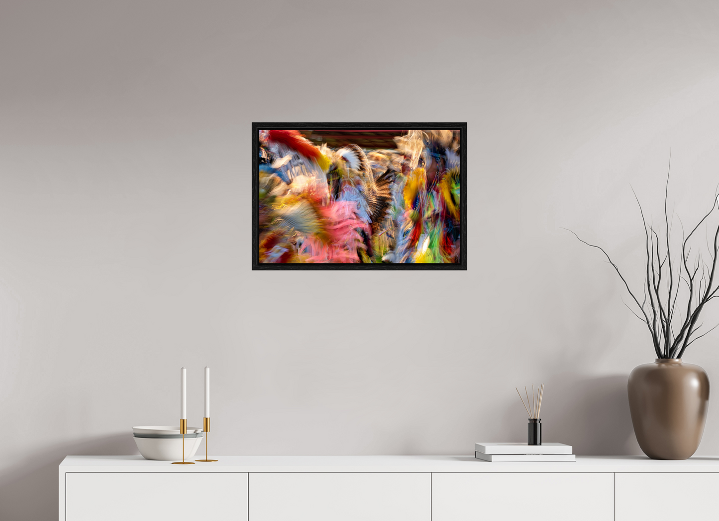 24 x 16″, Floater Frame Native Colors