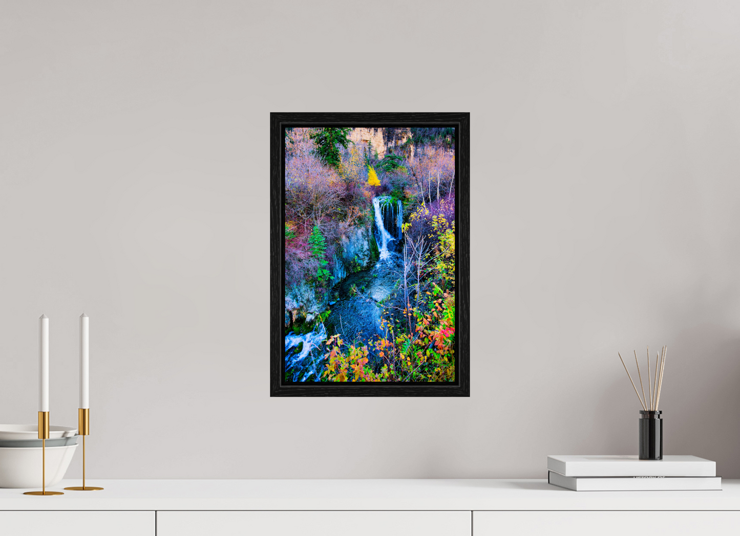 10 x 15″, Floater Frame Roughneck Falls Spearfish Canyon