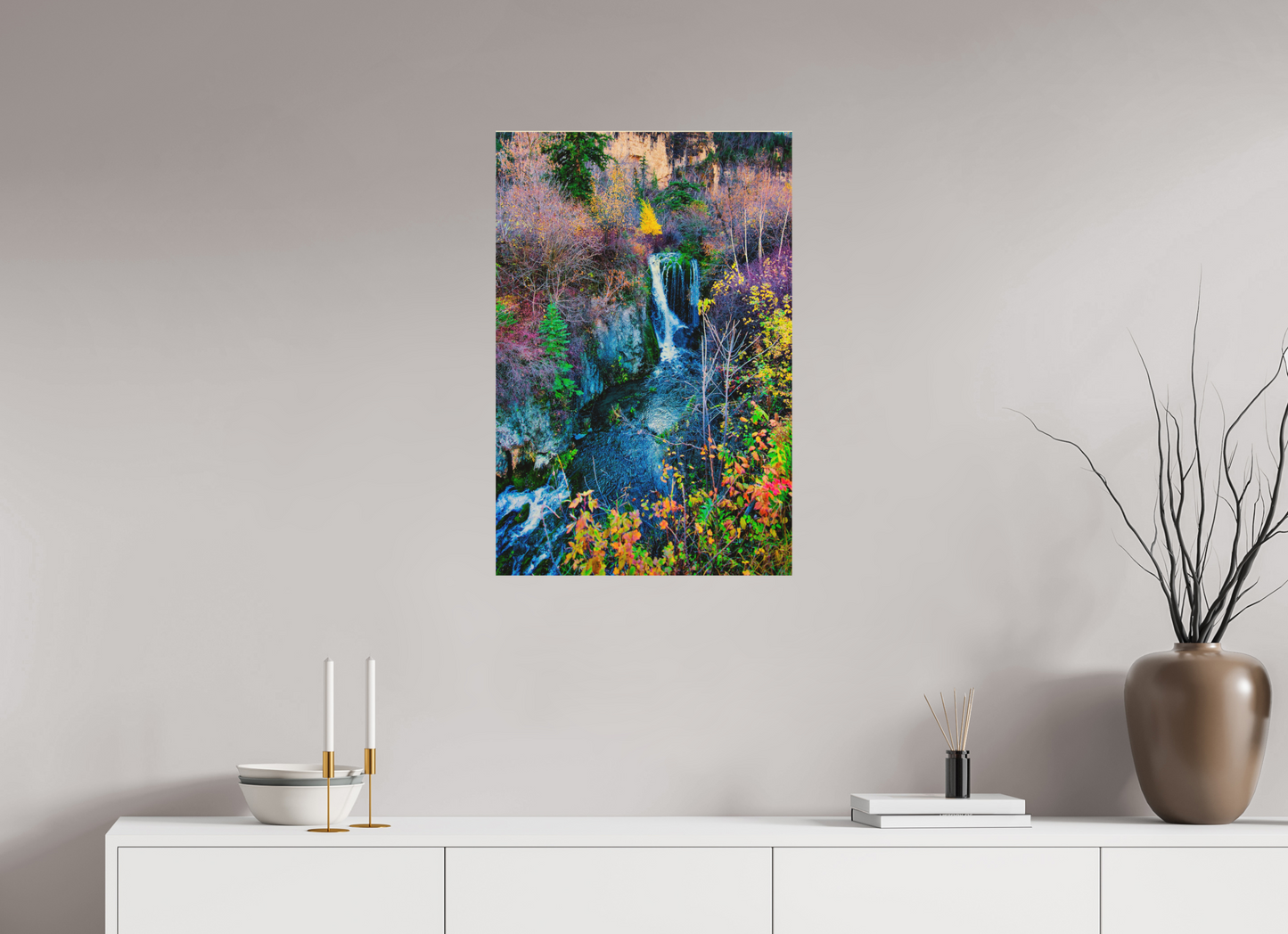 20 x 30″, Wood Print Roughneck Falls Spearfish Canyon