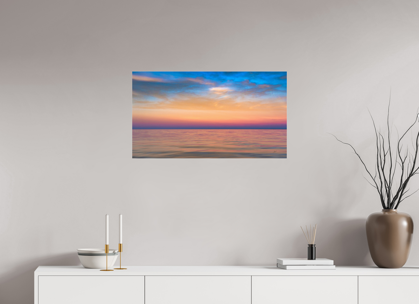 32 x 18″, Photo Print Under Acrylic Glass Lake of the Woods Metal Acrylic Glass