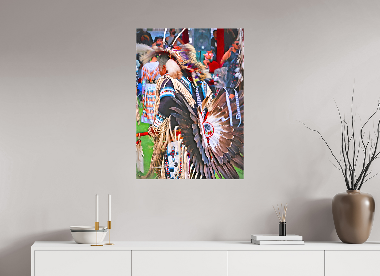 24 x 33.6″, Stretched Canvas His Dance