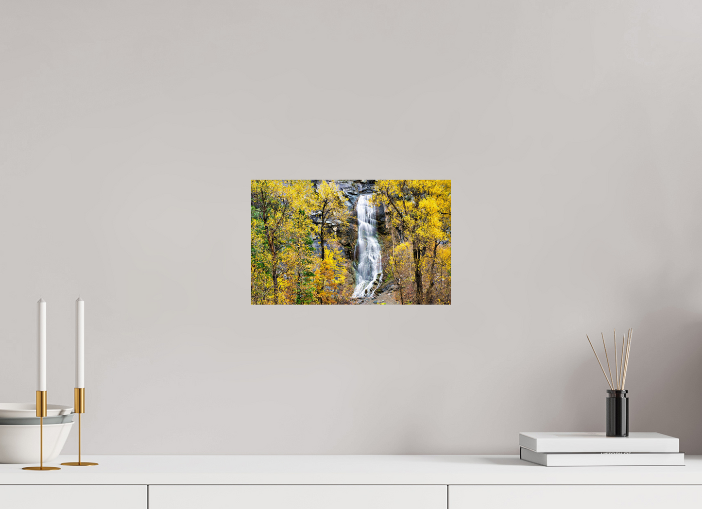 12.8 x 8″, Photo Print On Fuji Crystal DP II Bridal Veil Falls Wide Spearfish Canyon