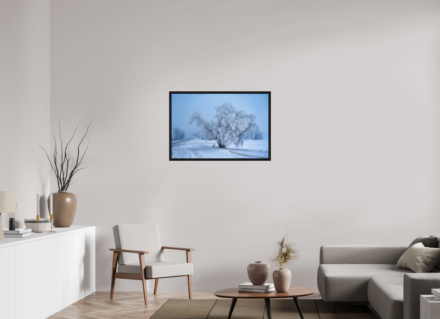 36 x 24″, Floater Frame An Oak in Frost